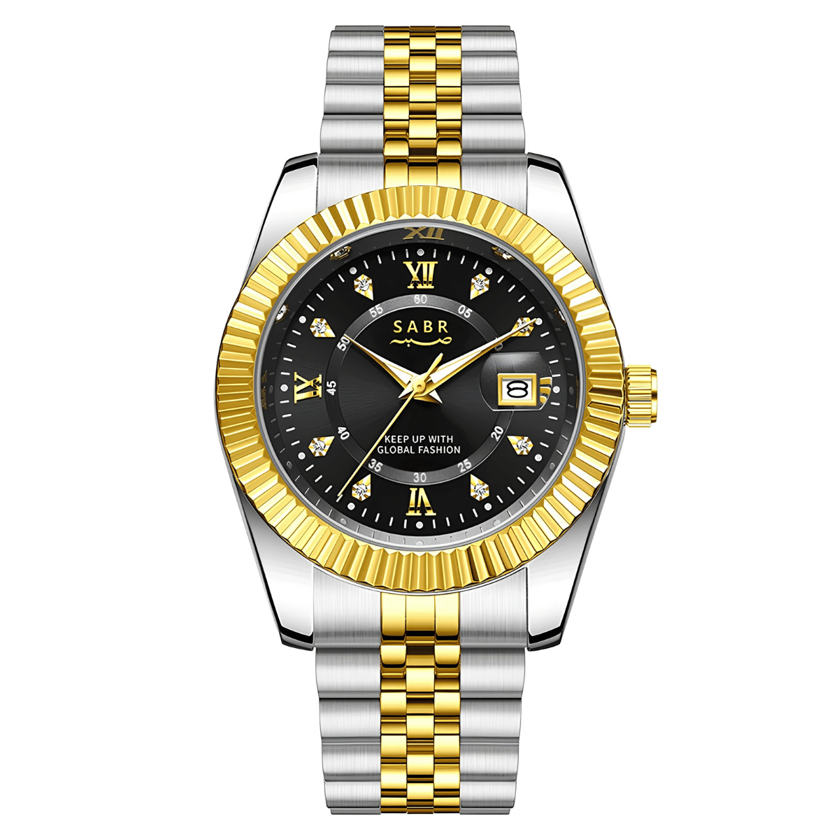 SABR Sovereign Two-Tone | Black Dial with Roman Numerals