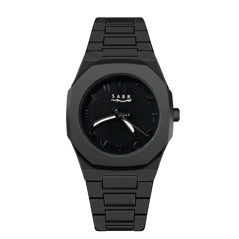 Sabr Polycarbon Khanjar Edition | All-Black Watch with Arabic Dial
